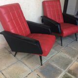 Set of two armchair vintage years 50/60