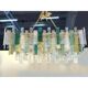 Monumental Rectangular Strip Listelli Murano Glass Chandelier by Simoeng