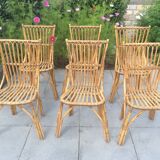 6 rattan chairs