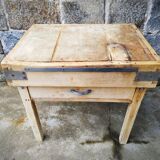 Old butcher's bill in solid beech