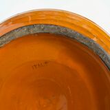 Vase XXXL Italian design 1960 in glazed earth