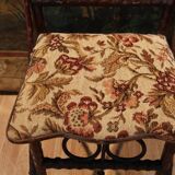 Folk art chair, black forest in branches