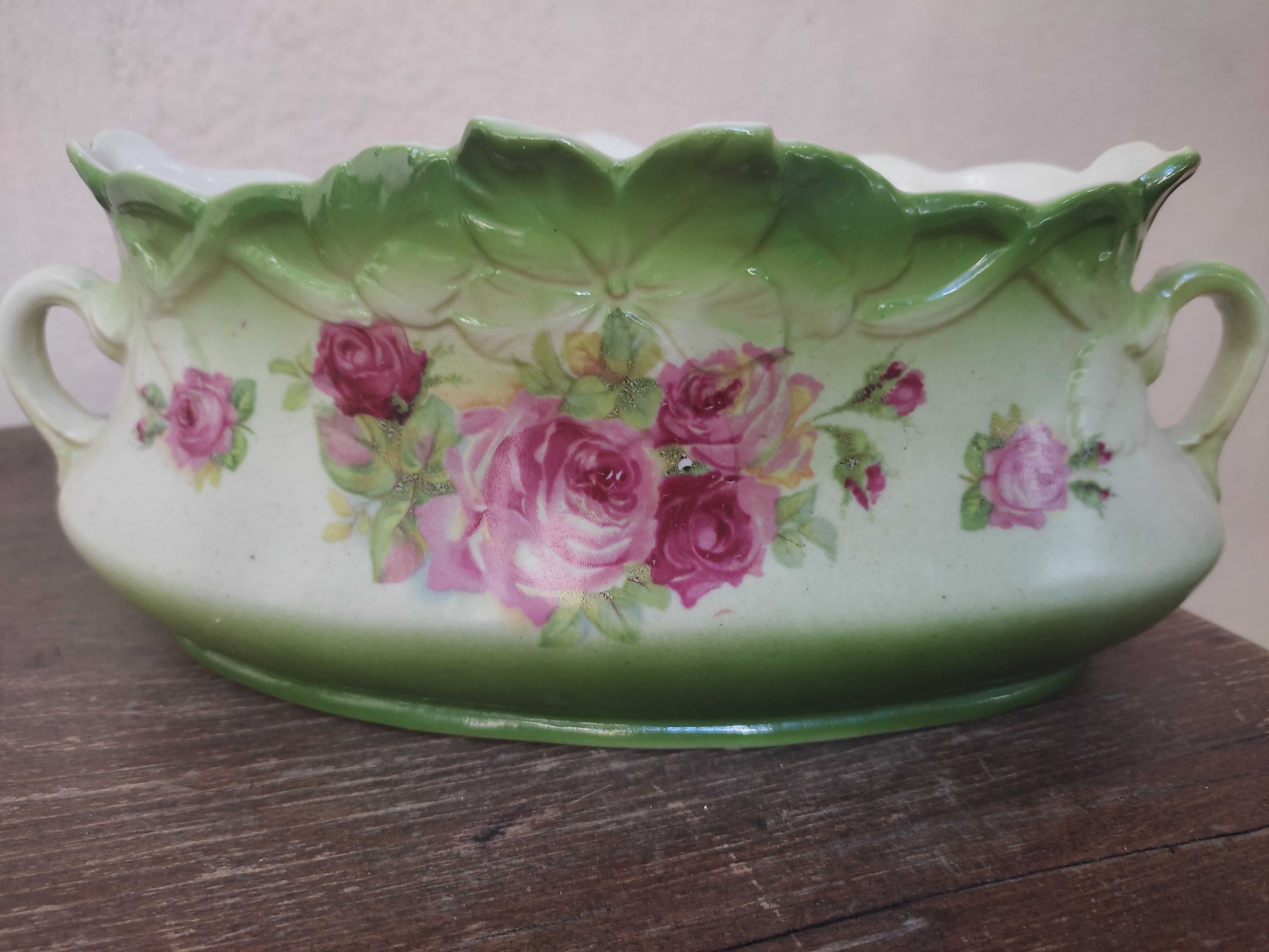 Duo of porcelain planters