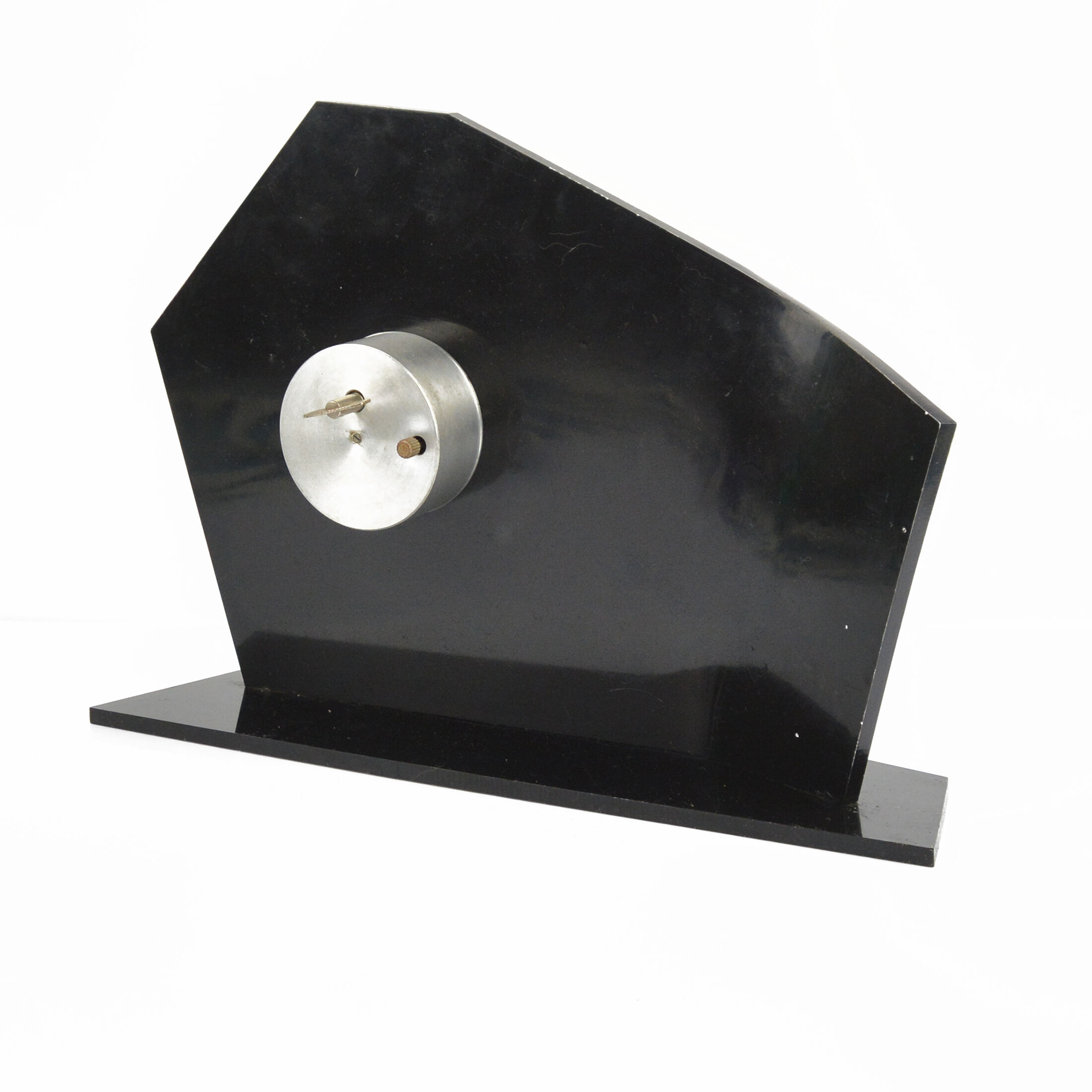 1950s bakelite brusel style fireplace clock, prim czechoslovakia