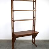 Vintage 1960s open shelf/bookcase/storage unit with 1 drawer, 3 shelves