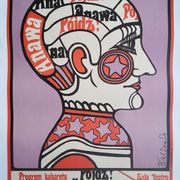 Original Polish theatrical poster from 1969 illustrator Tadeusz Kalinowski