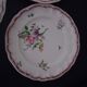 3 plates in opaque porcelain of Lunéville diam 22 cm