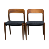 Moller chairs 75 in black rope