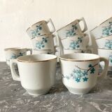 Set of 12 porcelain cups