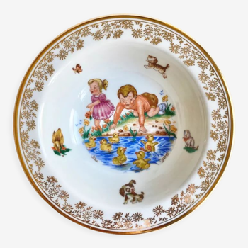 Baby plate Limoges Vintage