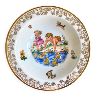 Baby plate Limoges Vintage