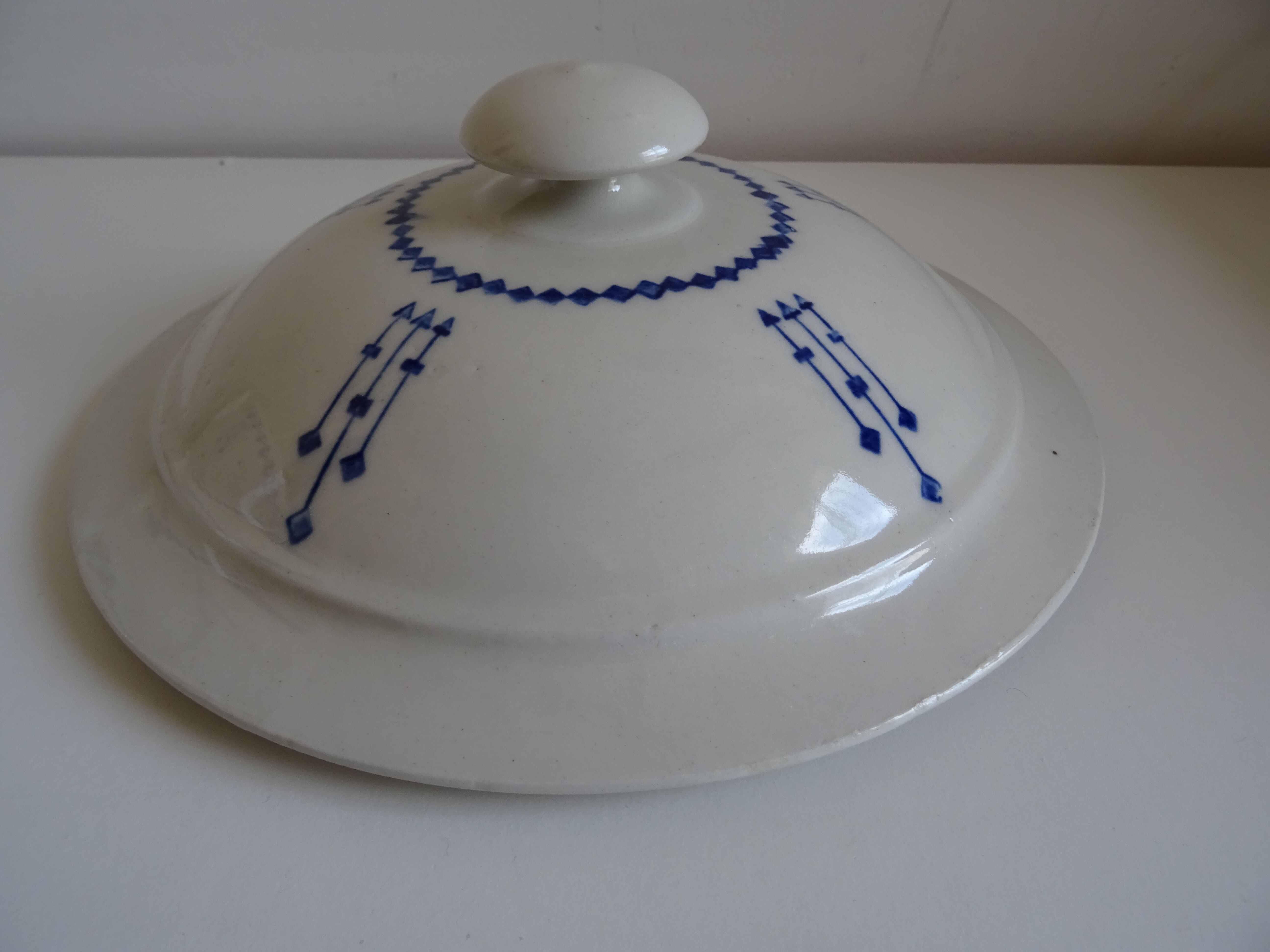 Old earthenware tureen of Saint Uze France
