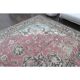 1970s Vintage Persian Handmade Wool Cotton Light Pink Area Rug 285x374