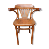 Fauteuil de bureau, brasserie Baumann, bois