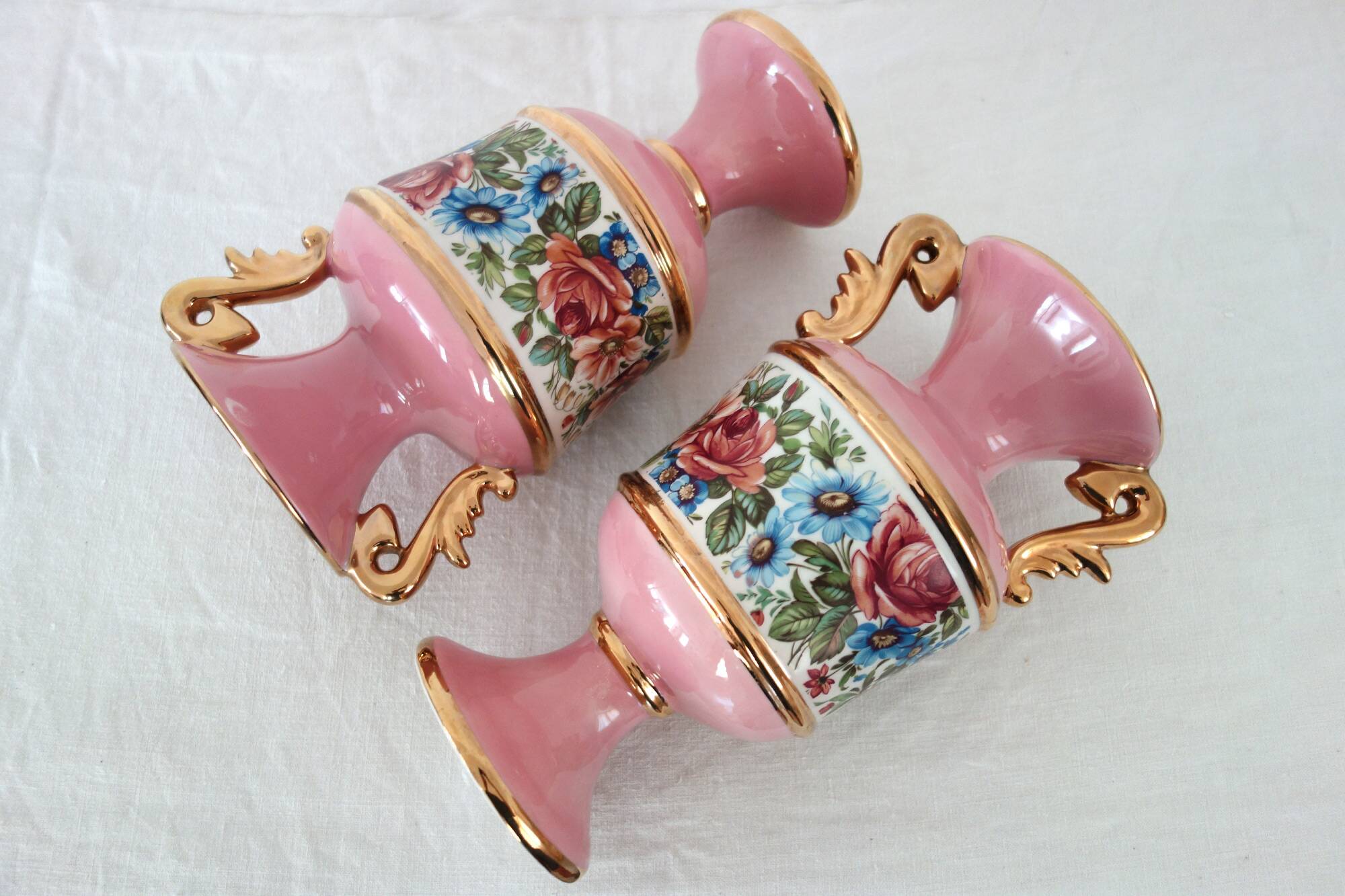 Pair of Italian ceramic vases from the 1950s.