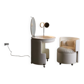 Dilly Dally Vanity avec lampe par Luigi Massoni pour Poltrona Frau, Italie 1968