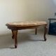 Louis XV style coffee table with marble and solid wood.