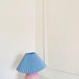 Vintage pleated lampshade ball lamp