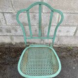 Set of 2 folding garden chairs XIXth