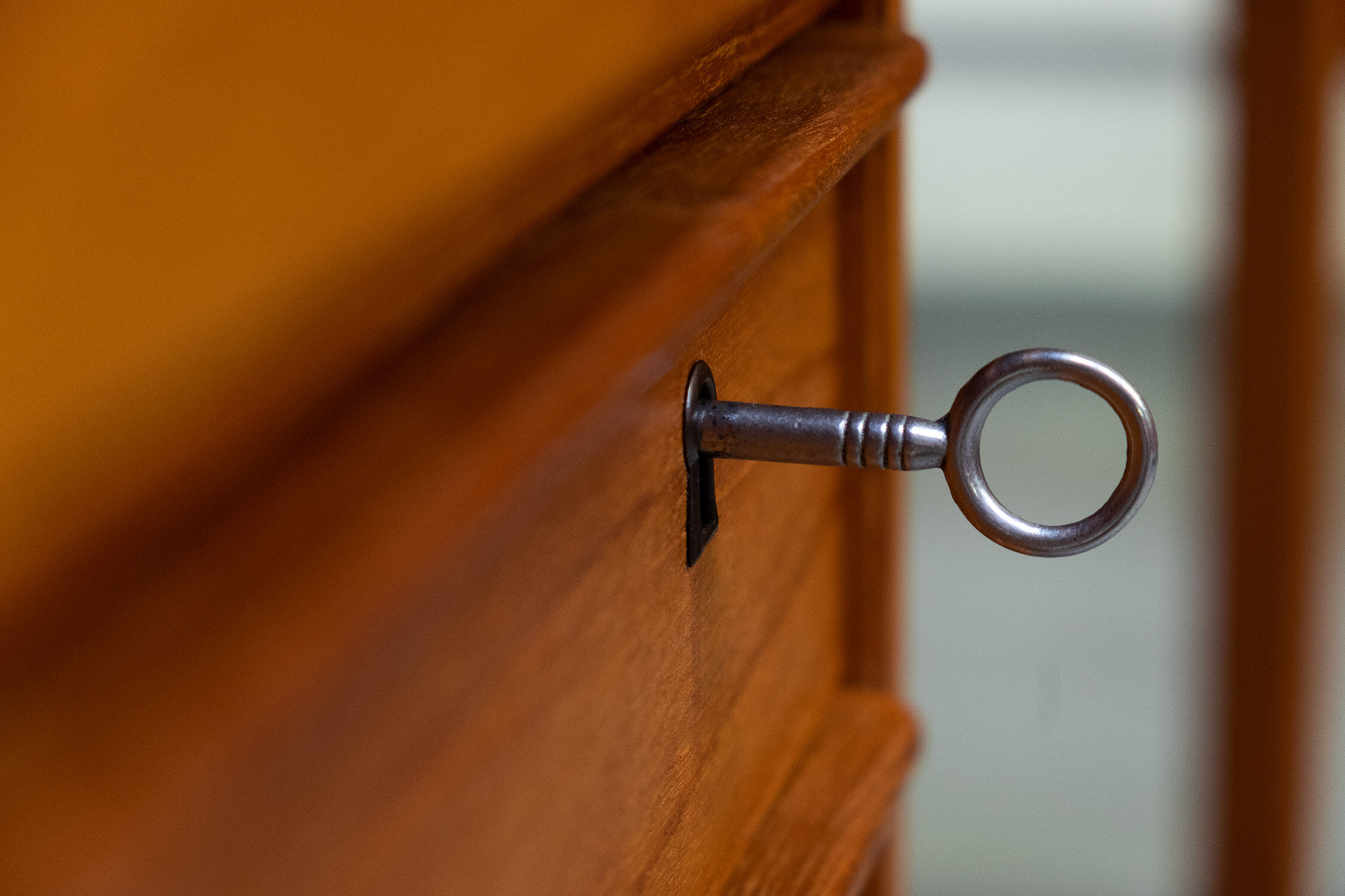 Teak Desk with movable table top by Løvig, 1960s