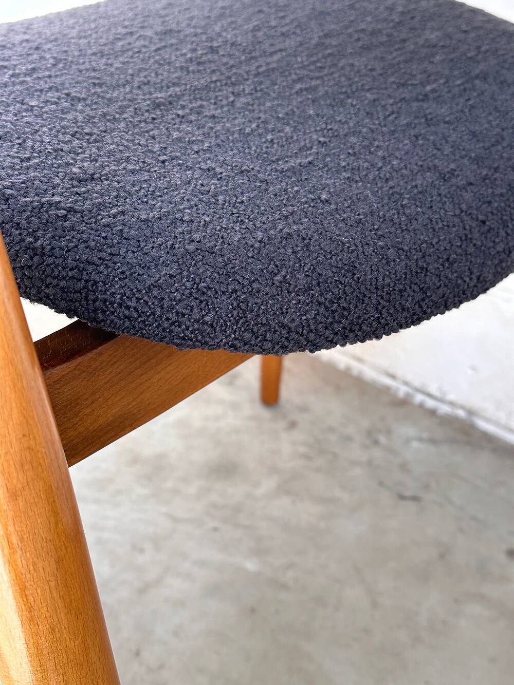 Set of 4 Model 411 armchairs in solid beech, Hartmut Lohmeyer, Wilkahn