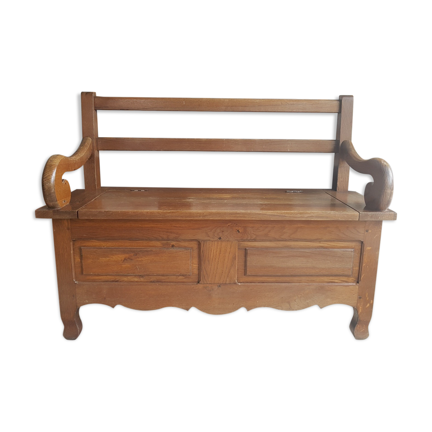 Bench bench chest solid oak wood