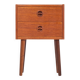 Bedside Table with 2 Drawers in Teak, Denmark, 1960s