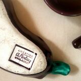 Eggplant set in slurry