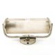 Art Deco wall lamp, chromed brass, Czechoslovakia, 1950s
