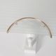 Pair of vintage 80s wall lamps in decorated glass Italian design