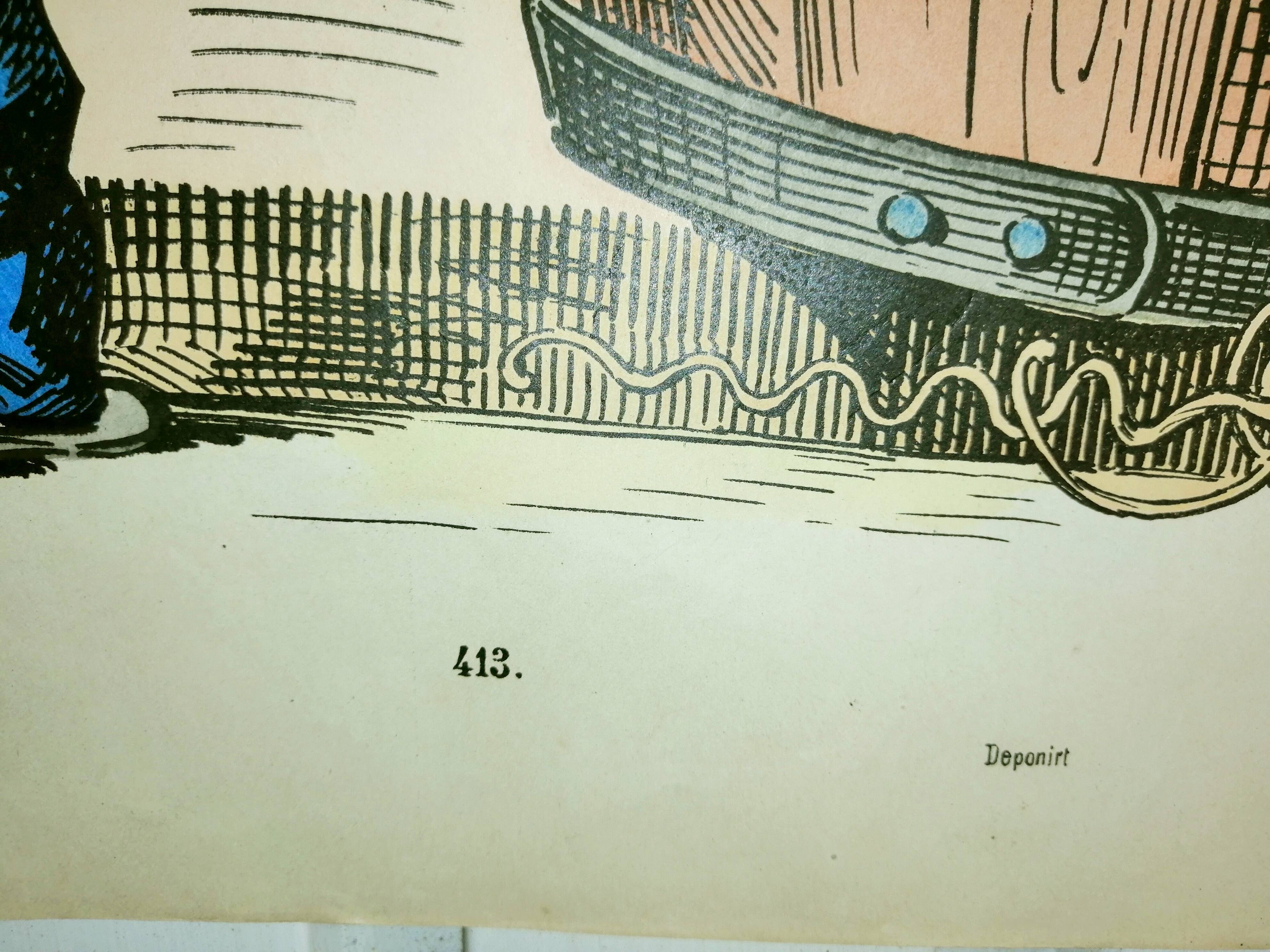 Lithographie publicitaire originale 1880