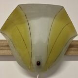 Paire d'appliques en verre Design scandinave 1950.