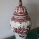 Lampe en céramique vintage rouge holland