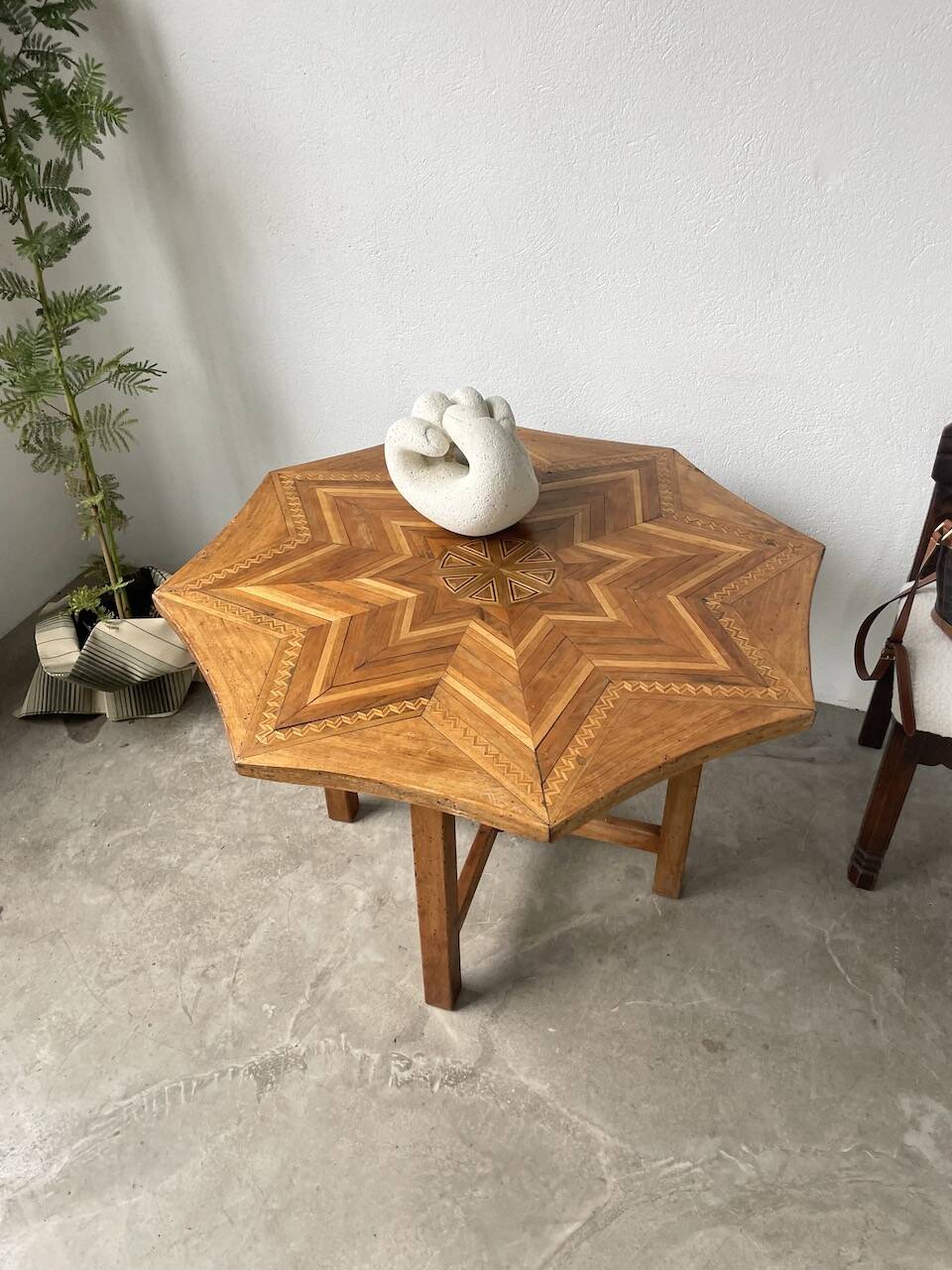19th century inlaid side table