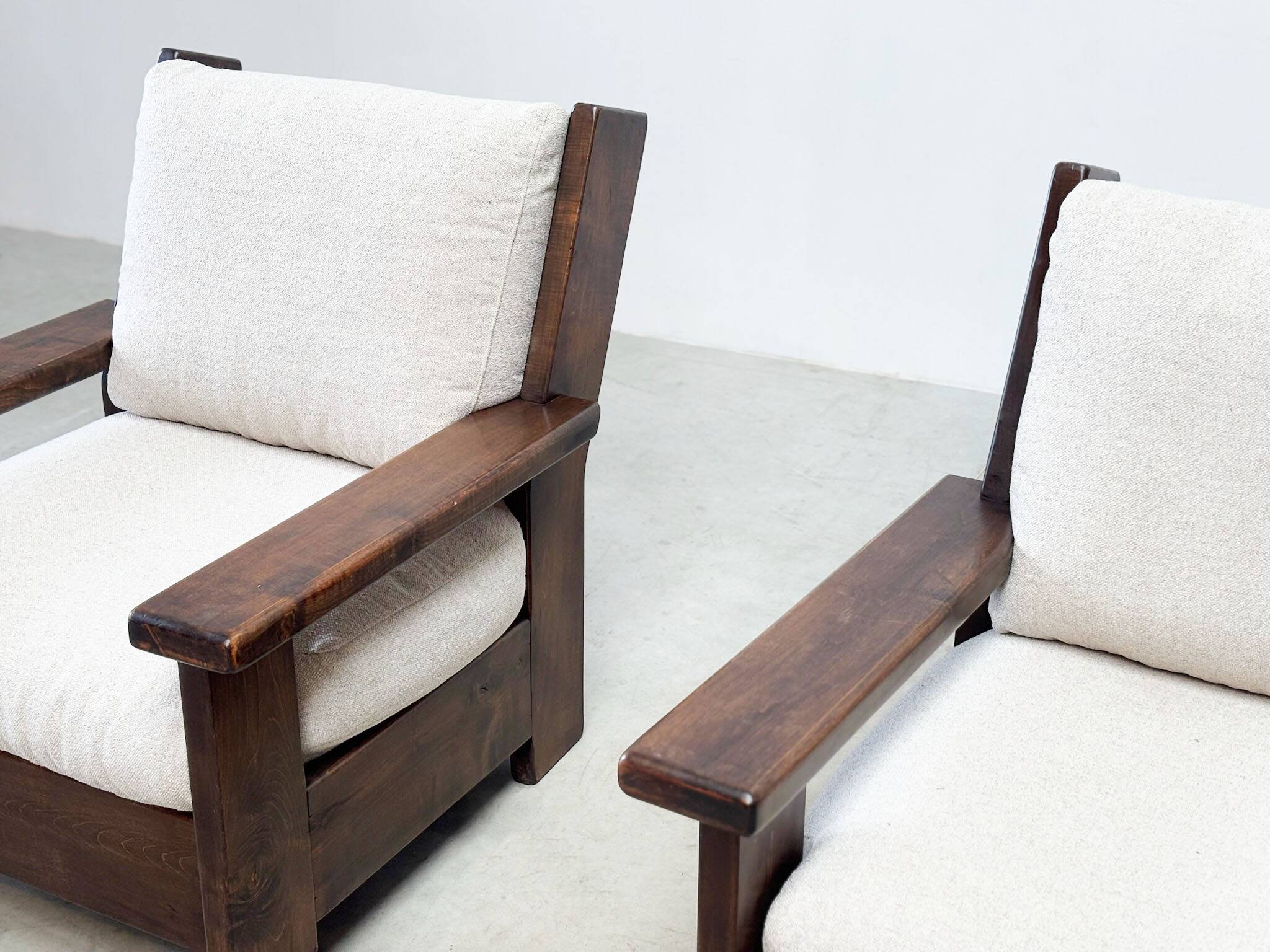 Brutalist lounge chairs