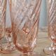 Service of 6 arcopal rosaline flutes