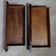 Small Secretary in Burl Mahogany Veneer, Restoration Period – Early 19th Century