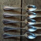10 spoons ercuis trianon silver metal