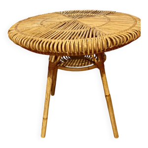 Table basse  rotin et - bambou