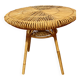 Vintage rattan and bamboo coffee table