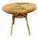 Vintage rattan and bamboo coffee table