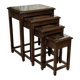 Set of 4 Chinese nesting tables in teak from the 1980s.