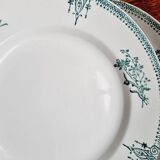 Set of 12 flat plates with slight defects Saint Amand 1932