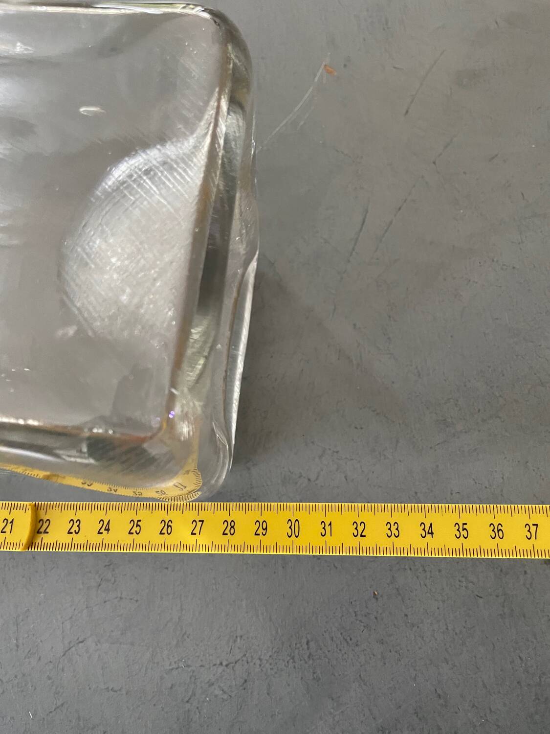 Molded glass vase