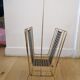 Magazine holder vintage brass structure metallic canage