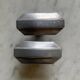 Pair of aluminum handles, 1950s