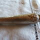 Old meat knife nineteenth century handle silver filled chiseled punch
