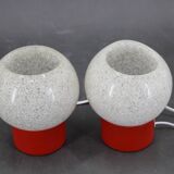 1970s Pair of Nightstands Lamps by Pokrok Zilina, Czechoslovakia