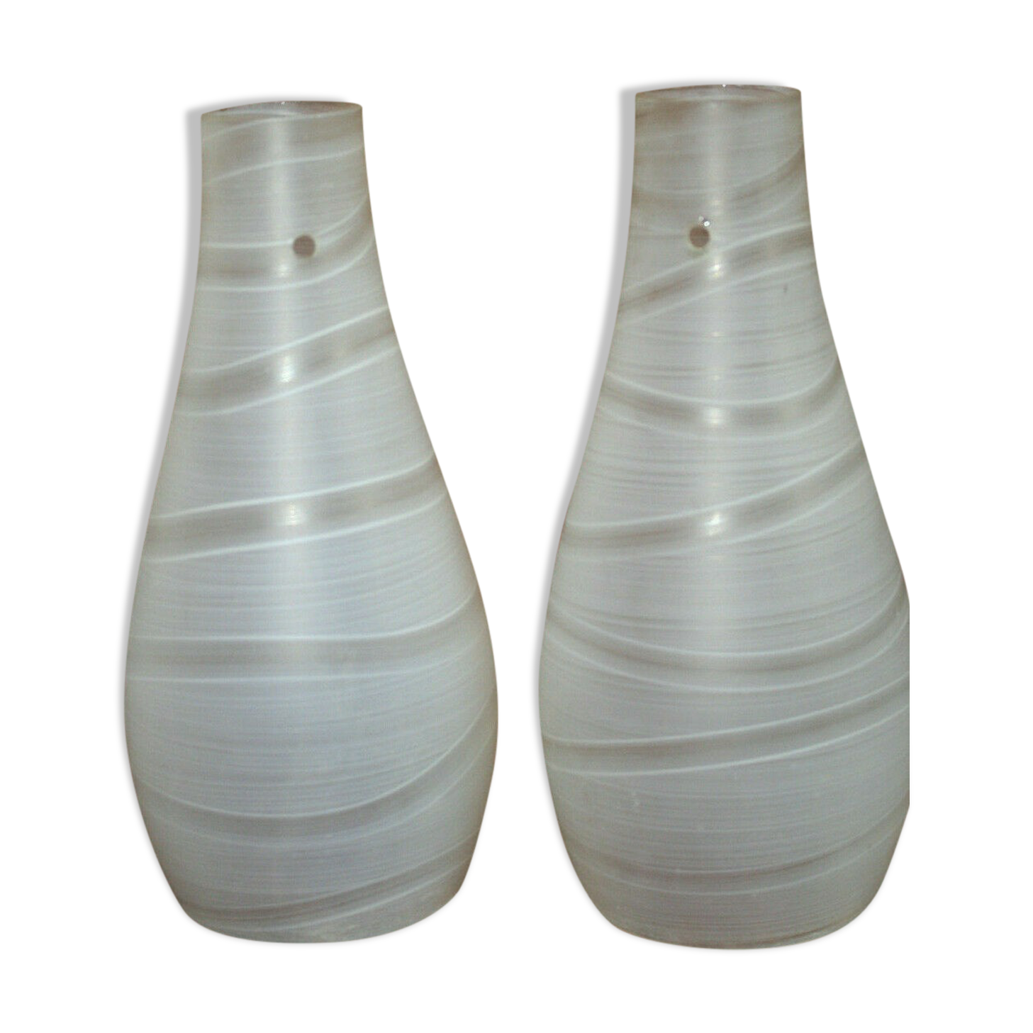 Frosted glass tulips