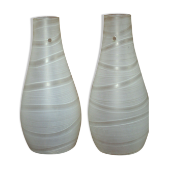 Frosted glass tulips